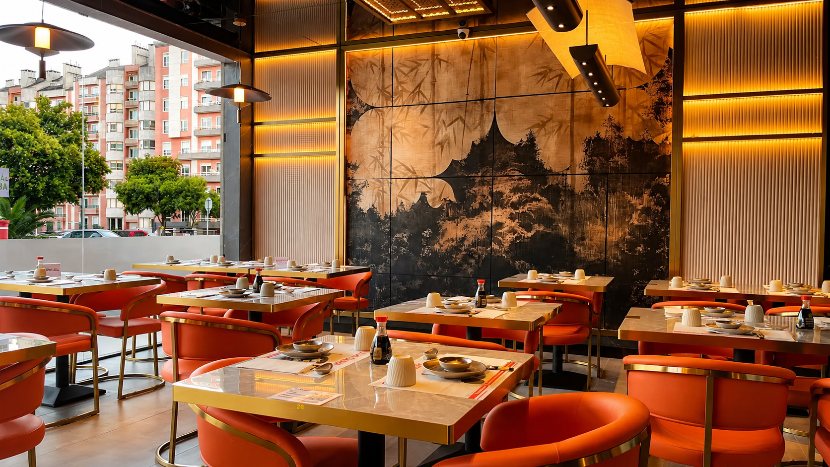Sushi Okira restaurant website preview